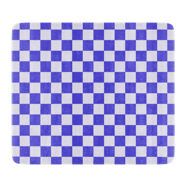 Blueberry cream checkered pattern cutting board (Front)