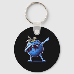 Blueberry Dabbing Boys Girls Toddler Dancing Key Ring