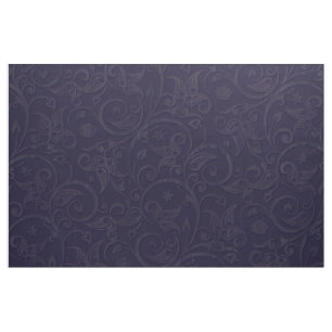 Blueberry Damask Style Brocade Fabric