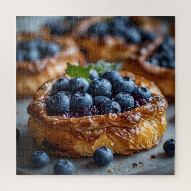 Blueberry Danish Pastry Jigsaw Puzzle (Vertical)
