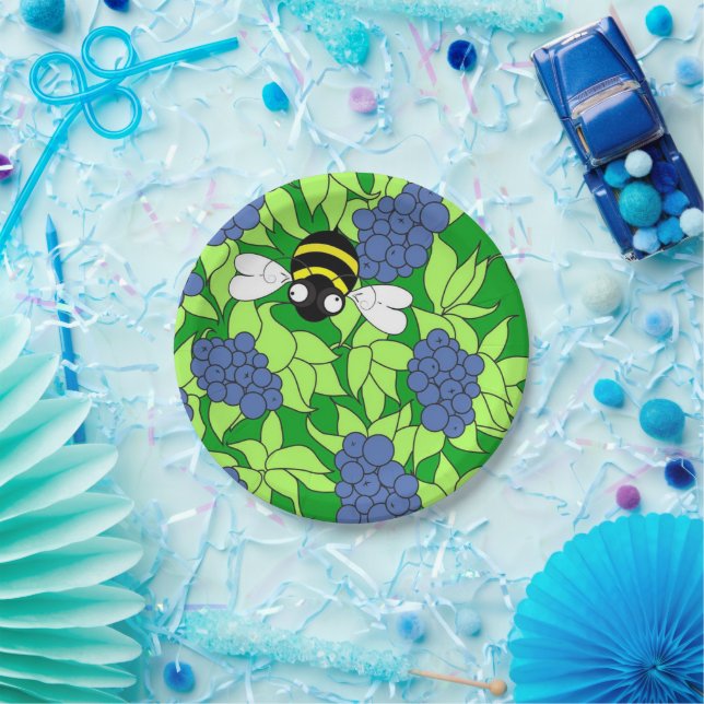 Blueberry Delight Paper Plates (Party)