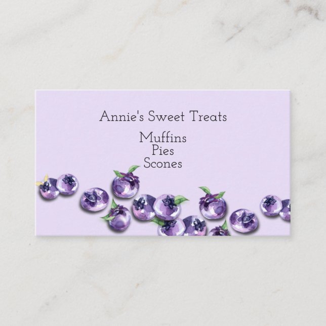 Blueberry Design Business Card (Front)
