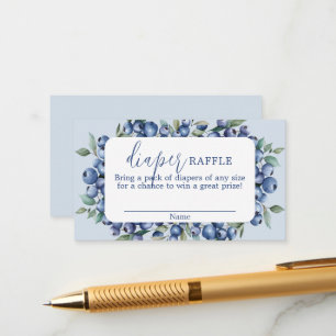 Blueberry Diaper Raffle Card