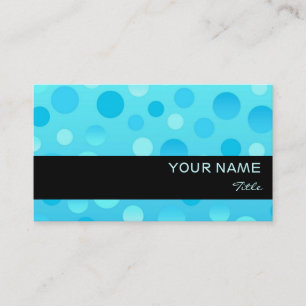 Blueberry Fizz business card template black stripe