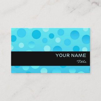Blueberry Fizz business card template black stripe