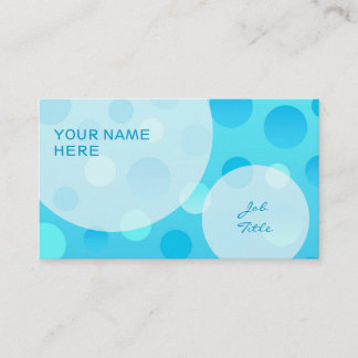 Blueberry Fizz business card template bubbles