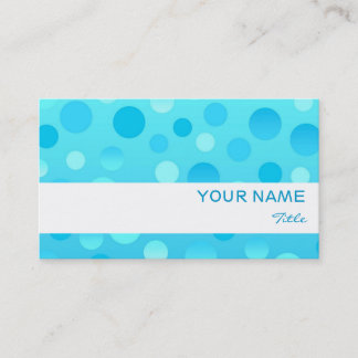 Blueberry Fizz white stripe business card template