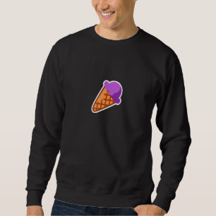 Blueberry Flavor Dessert Ice Cream Sweatshirt