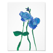 Blueberry Floral Print