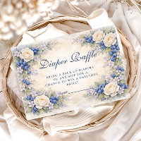 Blueberry Floral Wreath Diapper Raffle