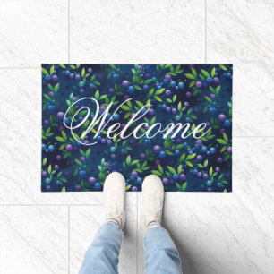 Blueberry Forest Pattern Doormat