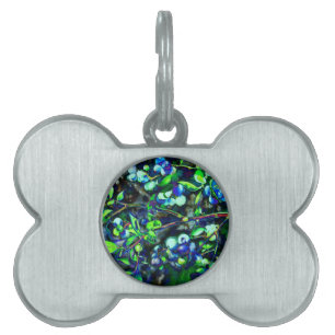 Blueberry - green hue pet tag