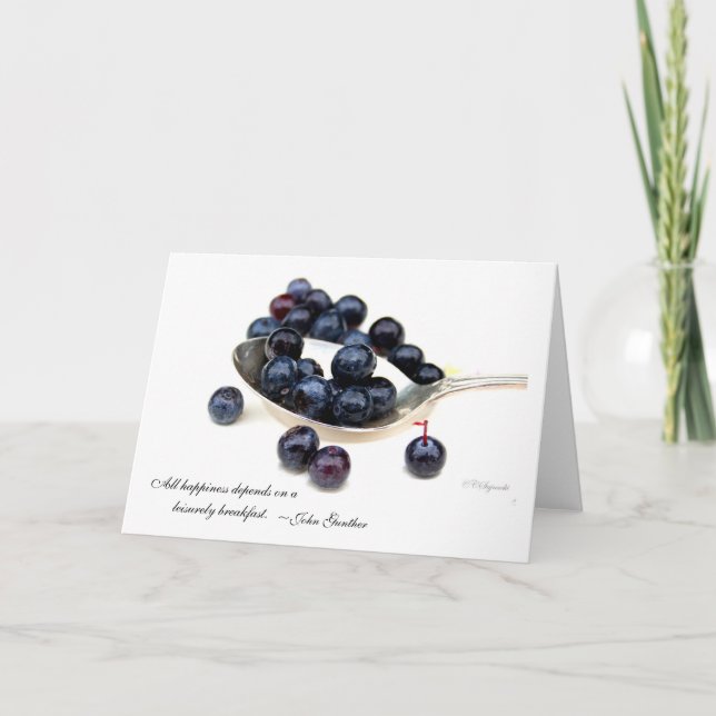 Blueberry Greeting Card (Front)