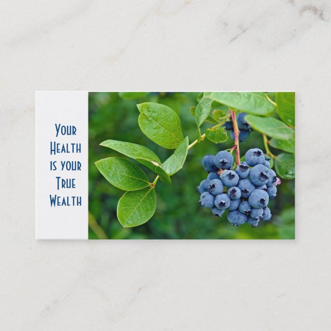 Blueberry Harvest Business Card (Front)