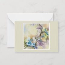 Blueberry Harvest — Soft Botanical Greeting Card