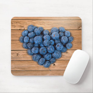 Blueberry Heart Mouse Pad