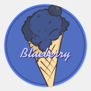 Blueberry Icecream Sticker