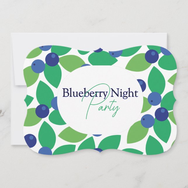 Blueberry. Invitation (Front)