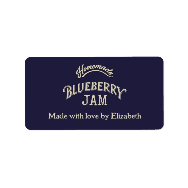Blueberry Jam Label (Front)