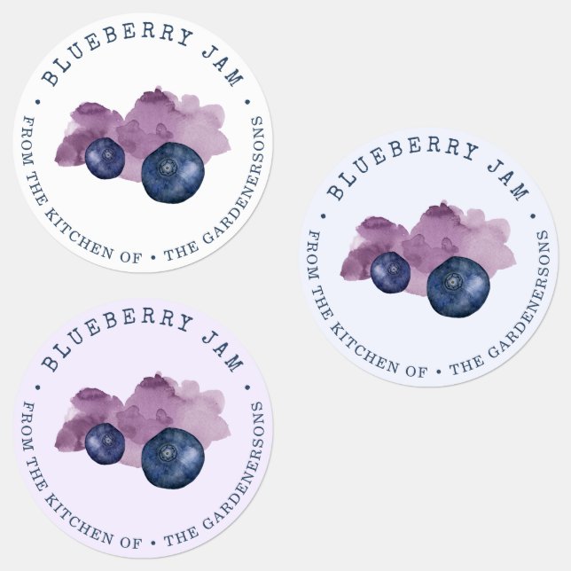 Blueberry Jam  Labels (Group)