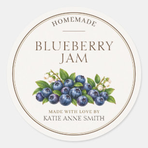 Blueberry Jam Labels Personalised Canning Stickers
