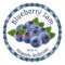 Blueberry Jam Plaid 1.5" Circle Food Label