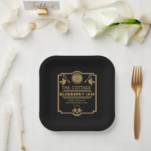 Blueberry Jam Seller Paper Plate