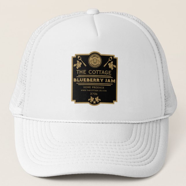 Blueberry Jam Seller Trucker Hat (Front)