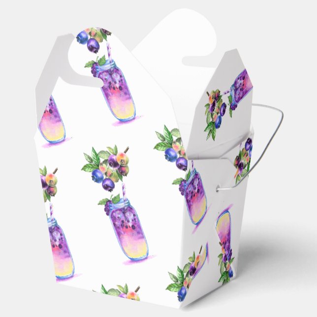 Blueberry Juice Cool Drink Favour Box (Opened)