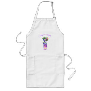 Blueberry Juice Cool Drink Fruits Apron
