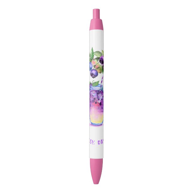 Blueberry Juice Cool Drink Fruits Pen (Front Vertical)
