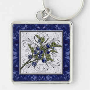 Blueberry Key Ring