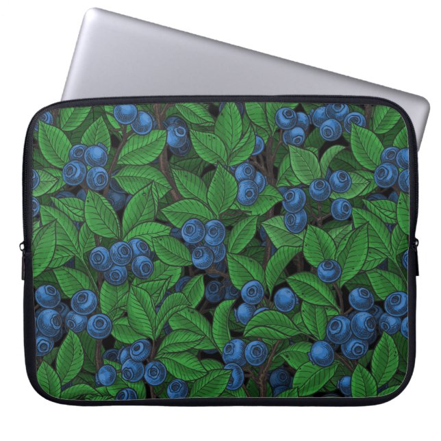 Blueberry Laptop Sleeve (Front)