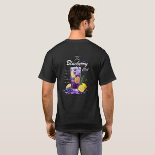 Blueberry Lemonade Drink Graphic Summer Cocktail T-Shirt