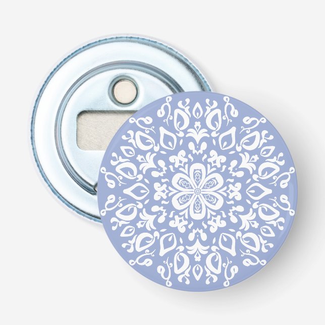 Blueberry Mandala Bottle Opener (Front)