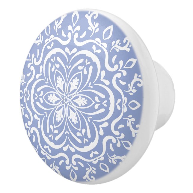 Blueberry Mandala Ceramic Knob (Right)