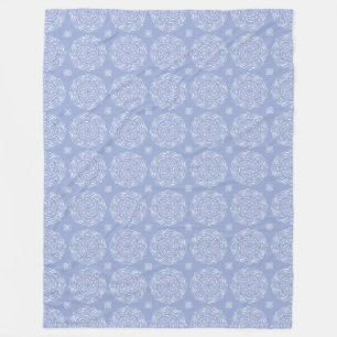 Blueberry Mandala Fleece Blanket