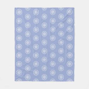 Blueberry Mandala Fleece Blanket