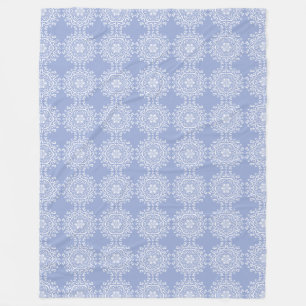 Blueberry Mandala Fleece Blanket