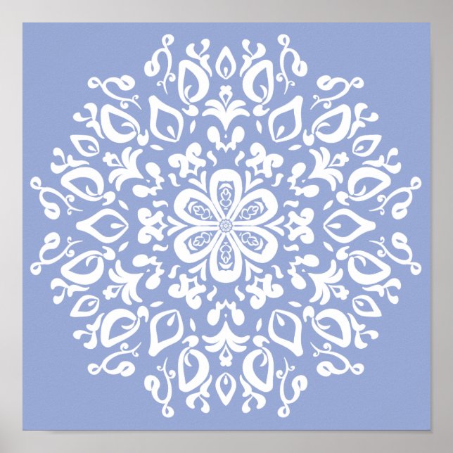 Blueberry Mandala Poster (Front)