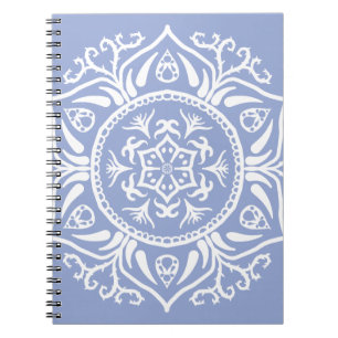 Blueberry Mandala Spiral Notebook