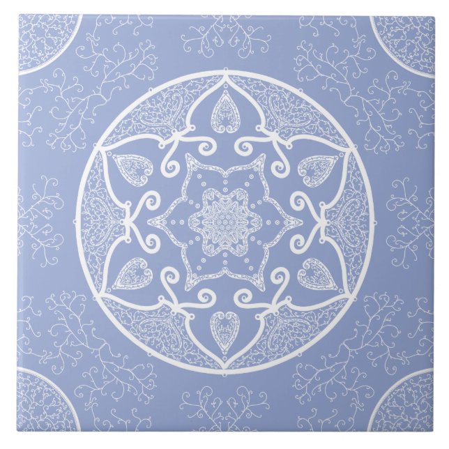 Blueberry Mandala Tile (Front)