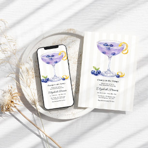 Blueberry Martini Hamptons Bachelorette Weekend Invitation