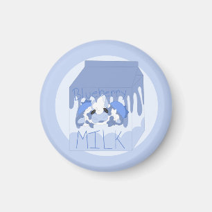 Blueberry Milk Magnet
