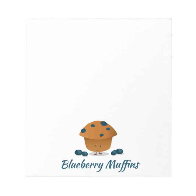 Blueberry Muffin Character | Notepad (Front)