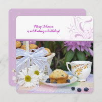 Blueberry muffins birthday brunch