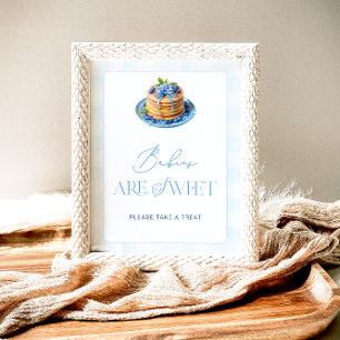 Blueberry Pancake Babies are Sweet Take a Treat Poster