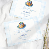 Blueberry Pancake Baby Brunch Shower Thank You