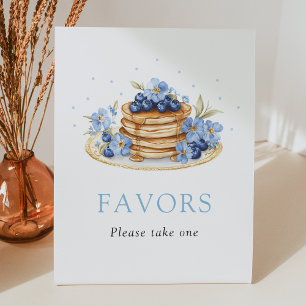 Blueberry Pancake Brunch Favors Sign