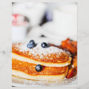 Blueberry pancakes flyer